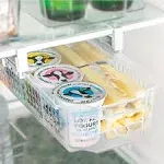 Smart Design Medium Adjustable Pull Out Refrigerator Drawer - Clear