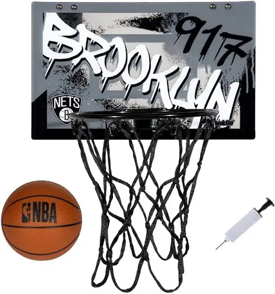 Franklin Sports NBA Team Over the Door Basketball Hoops - Kids Indoor Mini Basketball Hoop + Ball Set - NBA Fan Mini Hoops