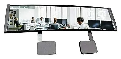 New! High Definition Wide Angle Rear View Mirror for PC Monitors or Anywhere: EX