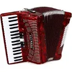 Hohner Accordions 72 Bass, 34 Treble Piano Accordion (1305-RED)