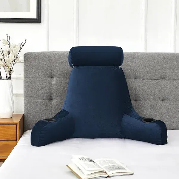 Sweet Home Collection Bed Rest Pillow w/Cup Holders