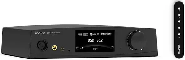 aune S9c Pro DAC with Headphone Amp,10MHz Clock Input, 32bit/768kHz/DSD512/MQA,Dual-DAC Chip, 6.35/XLR/4.4 Jack, PLL/Clock Sync Tech/Twin JFET, Bluetooth AAC/LDAC/aptX HD (Black Bluetooth)