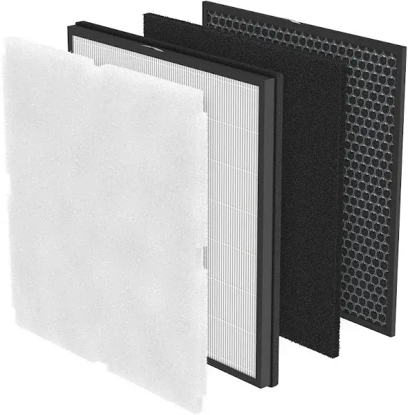 LifeSupplyUSA Set of 4 Replacement Filter Kit Compatible with RabbitAir Air MinusA2 SPA-700A & SPA-780A Air Units