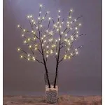 Lighted Willow Branch Artificial Christmas Tree 32in. Mini LED PathwayLights for