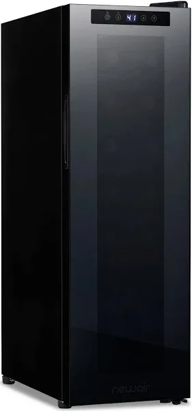 Newair Shadowᵀᴹ Series Wine Cooler Refrigerator 12 Bottle, Freestanding Mirrored Wine Fridge