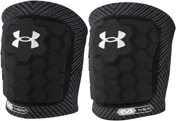 Under Armour Strive Volleyball Knee Pads, Lightweight, Durable Protection on The Court, Black & White