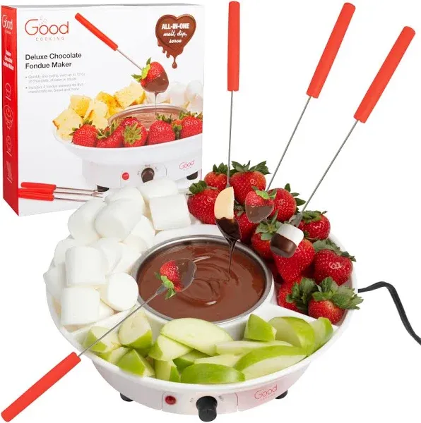 Chocolate Fondue Maker Deluxe Electric Dessert Fountain