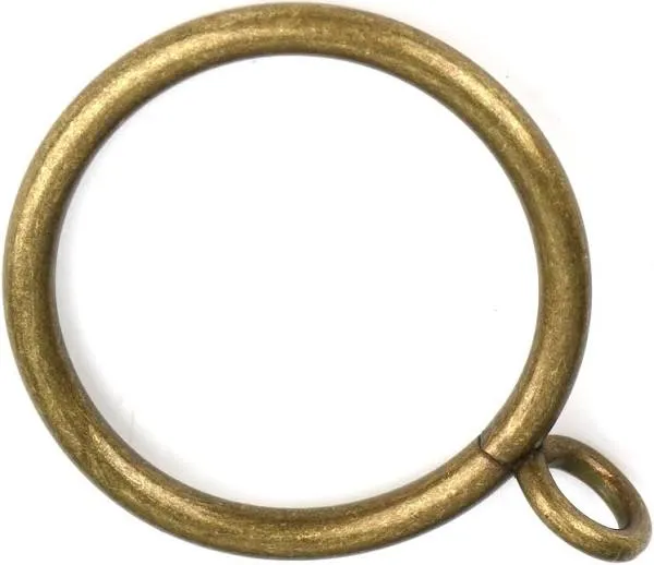 Hanitronic Antique Brass Curtain Rings with Eyelets