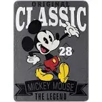 Disney Mickey Classic Vintage Micro Blanket Soft Super Throw 46&#034; x 60&#039;&#039;