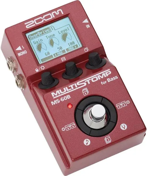 Zoom MS-60B Multi Stomp for Bass Guitar Effects Pedal Brand New