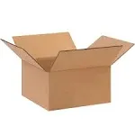 10 x 10 x 5" Flat Corrugated Boxes, Bundle Of 25 Bundle Of 25