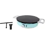 Nostalgia Crepe Art Spinning Crepe Maker - Blue