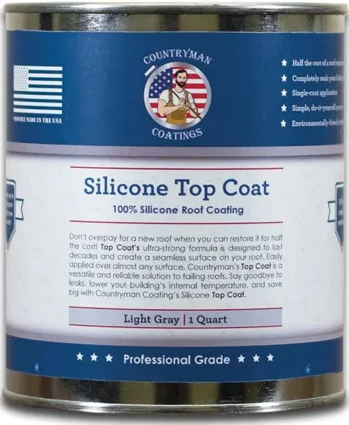 100% Silicone Roof Coating - Restore Your Roof in a Day - Seal Leaks, Cracks,...