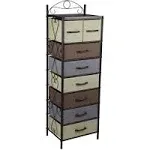 Household Essentials 8-Drawer Tower Black