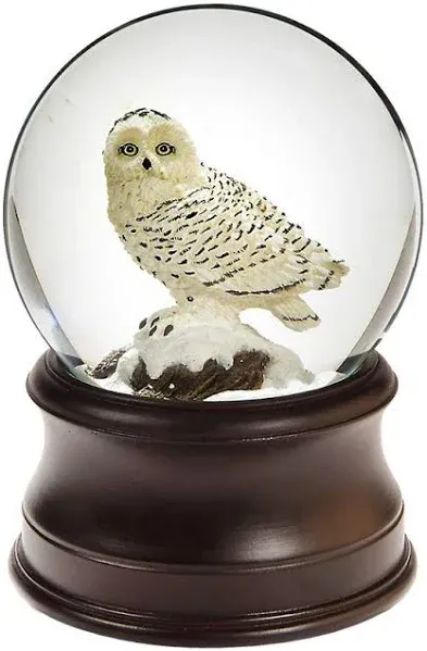 San Francisco Music Box Co. Snowy Owl Musical Water Globe