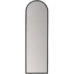 Habitat Decor 60-in by 18-in Aria Black Arched Mirror