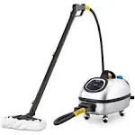 Dupray Hill Injection Commercial Steam Cleaner For Hard Floor - Refillable Heavy Duty, Commercial Steamer with Detergent Option, Silver, Made in Europe