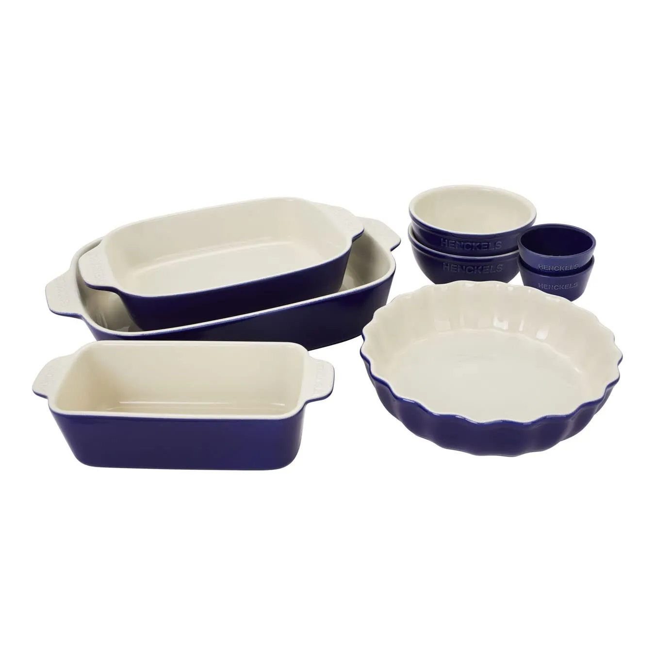 HENCKELS Ceramics 8-Piece Mixed Bakeware Serving Set