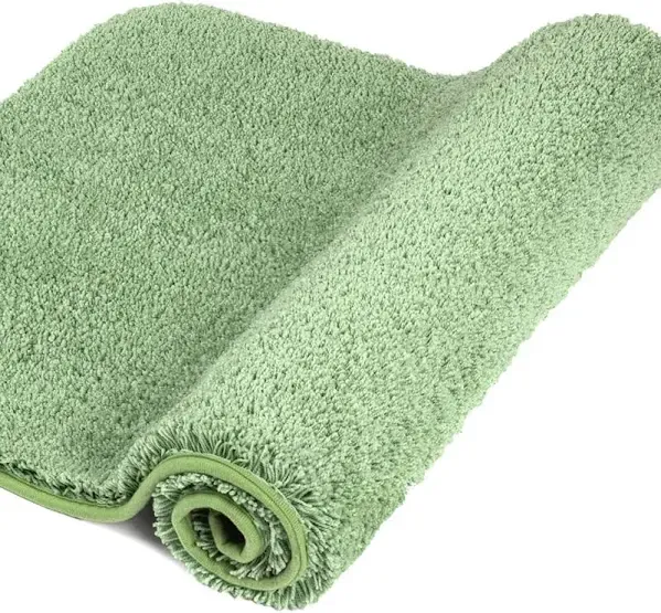 Walensee Bathroom Rug Non Slip Bath Mat for Bathroom Water Absorbent Soft Microfiber Shaggy Bathroom Mat Machine Washable Bath