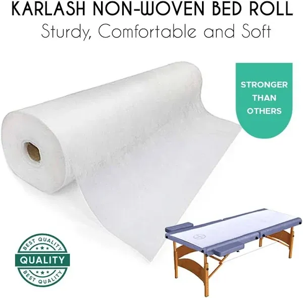 PandaSpa Disposable Non Woven Bed Sheet Roll 30 gsm Precut Hole Massage Table...