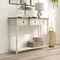 Costway Farmhouse Console Table Entryway Sideboard with 3 Drawers & Open Storage Shelf