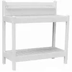 Dura-Trel Greenfield Vinyl Potting Bench - White