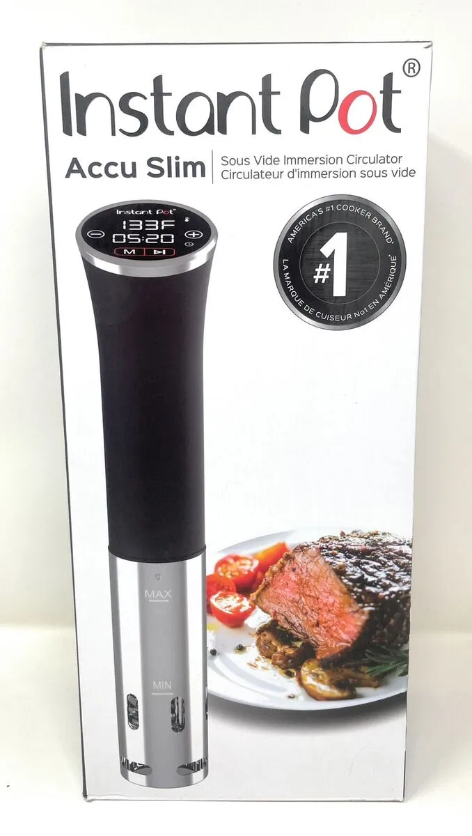 Instant Pot SSV800 Accu Slim Sous Vide Immersion Circulator, Silver/Black