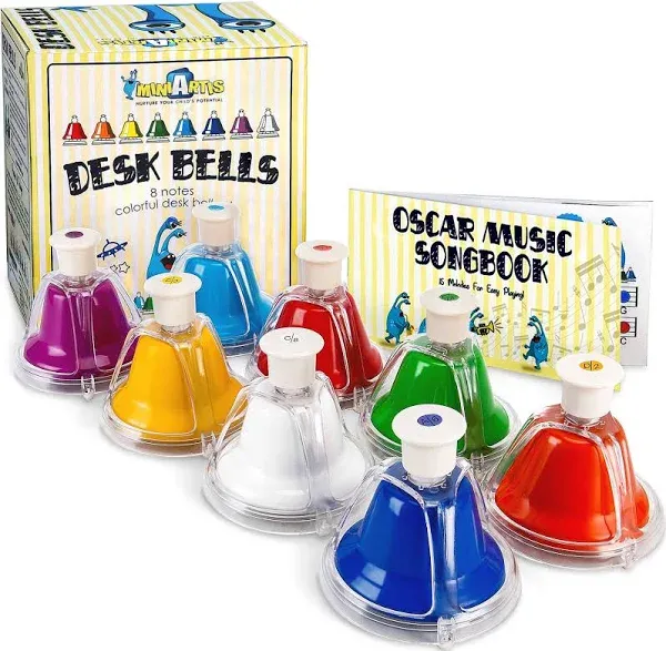 Desk Bells for Kids | Educational Music Toys for Toddlers 8 Notes Hand Colorful