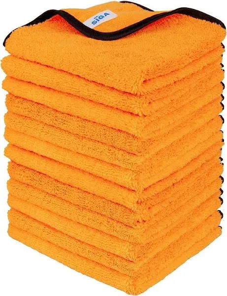 Professional Premium Microfiber Towels for Cars, Dual-Sided Car Washing and D...