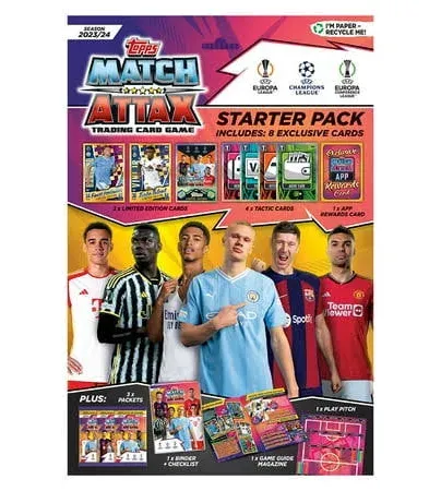 Topps Match Attax 23/24 - UEFA Champions League Football Cards | Trading Cards (Starter Pack)