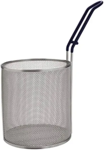 Winco MPN-67, Stainless Steel Small Pasta Boil Baskets, 6.5-Inch Diameter Cylindrical Pasta Strainer