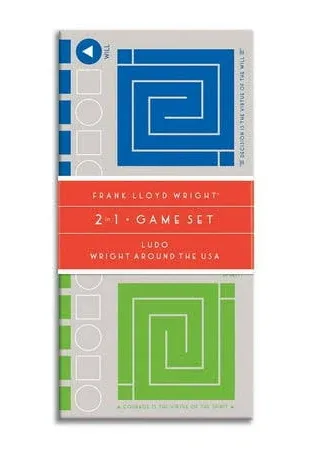 Galison Frank Lloyd Wright 2-in-1 Game Set, Multicolor