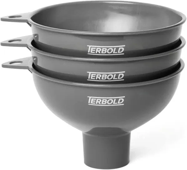 Terbold 3pc Wide Mouth Canning Funnels Set