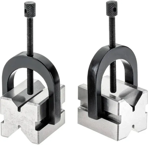 Grizzly Industrial H5608 - V-Block Pair w/Clamps 1-5/8&#034;