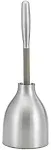 Polder Brushed Stainless Steel Plunger with Storage Caddy