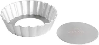 Fat Daddios Fluted Tart Pan with Removable Bottom, 8&quot; Diameter x 1&quot; Deep  