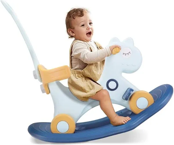 4 in 1 Rocking Horse for Toddlers 1-3 Years Old