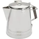 Coletti Butte Stainless Steel Stovetop and Camping Coffee Percolator (14 Cup) (71 oz)