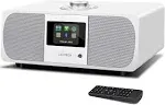 LEMEGA M3P WiFi Internet Radio,FM Digital Radio,Spotify Connect,Bluetooth Speaker,Stereo Music System,Wooden Box,Headphones-Out,AUX-in,40 Presets,Dual Alarms Clock,Remote and App Control – Walnut