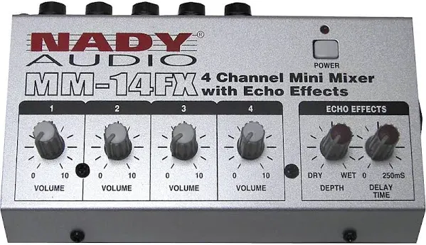 Nady MM-14FX 4-Channel Mini Mixer