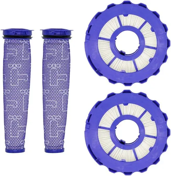 Lemige 2 Pack Post Filters & 2 Pack Pre Filters Replacement for Dyson DC41 DC65 DC66 UP13 UP20 UP30 Animal, Multi Floor and Ball Vacuum Ball Animal 2 Ball Animal 3, Compare to Part 920769-01&920640-01