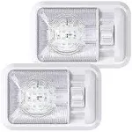 2 Pack 12V Led RV Ceiling Dome Light RV Interior Lighting for Trailer Camper ...