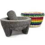 Verve Culture Molcajete with Tortilla Basket