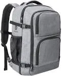 Dinictis 40L Carry On Flight Approved Travel Laptop Backpack for Men Wowen, Business Weekender Bag-Grey