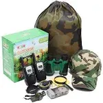 Outdoor Adventure Set for Kids - Camouflage Camping Exploration Toys with Walkie-Talkies - Backyard Explorer Gear for Boys and Girls