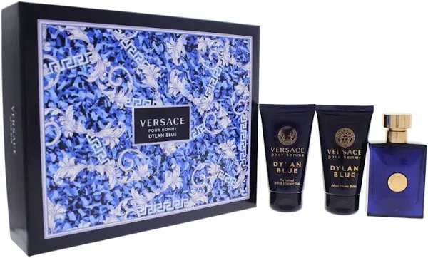 Versace Dylan Blue Men 3pc Set Men Cologne Spray 1.7 oz Shower Gel After Shave