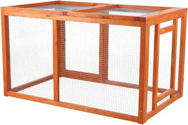 Best Outdoor Run with Cover Chicken Cage Chicken Backyard Playground Brown