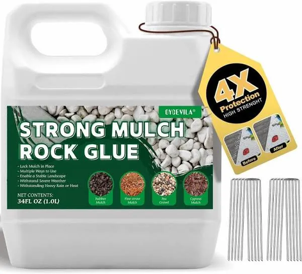 Quick Dry Mulch Gravel Binder Glue Clear Rock Strong Lock Pea Stabilizer Bark