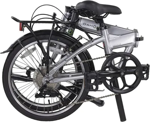 Dahon Mariner D8 Folding Bike (Brushed) with Foldable Carry Bag Bundle (2 Items)