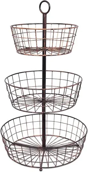 BirdRock Home 3 Tier Wire Fruit Basket